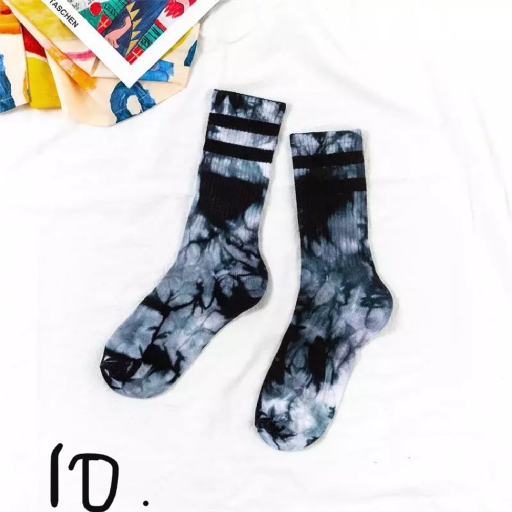 Tie dye cotton tube socks (1 pair- pick a color) - Picture 13 of 16